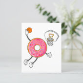Papier Champ de nourriture Dunking Donut Hole (Debout devant)