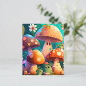 Papier Champignons mignons dans la forêt (Debout devant)
