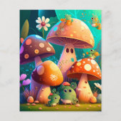 Papier Champignons mignons dans la forêt (Dos)