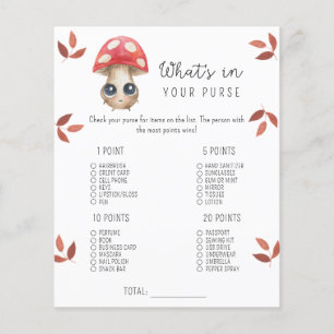 Papier Champignons mignons - Whats dans votre sac à baby
