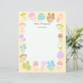 Papier Champignons multicolores (Debout devant)