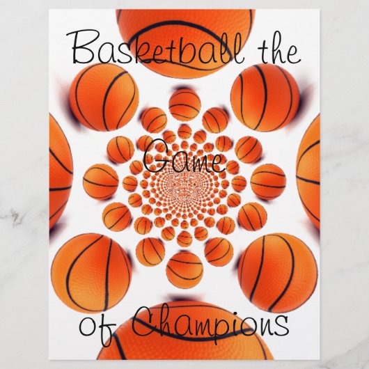 Papier Champion Court Vision : Basketball Jeu des Champs (Devant)