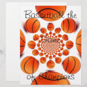 Papier Champion Court Vision : Basketball Jeu des Champs (Devant / Derrière)