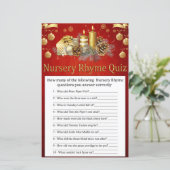 Papier Chandelles de Noël Nursery Rhyme Quiz baby shower (Debout devant)