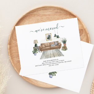 Papier Changement d'adresse Boho Moving Faire-part