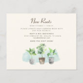 Papier Changement d'adresse Faire-part de déplacement (Dos)