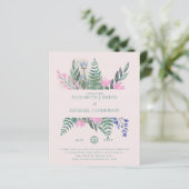 Papier Changement de date Plans Report Fleur sauvage Chic (Debout devant)