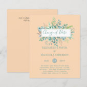 Papier Changement de plan Date Greenery Eucalyptus Event (Devant / Derrière)