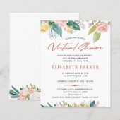 Papier Changer les plans BUDGET douche virtuelle florale  (Devant / Derrière)