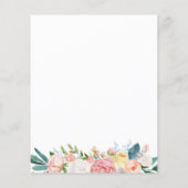 Papier Changer les plans BUDGET douche virtuelle florale  (Dos)