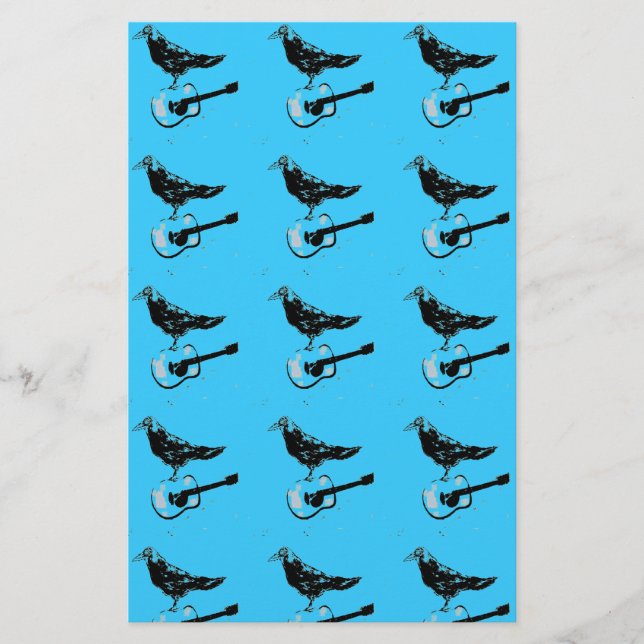 Papier chant de guitare raven (Devant)