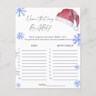 Papier Chapeau de Père Noël - Jeu de devinette de chanson