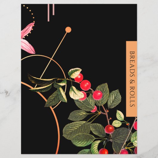 Papier Chapitre de recette | Pailles et rouleaux | Cerise (Devant)