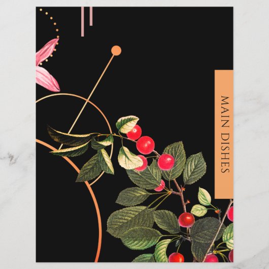 Papier Chapitre des recettes | Plats principaux | Cerises (Devant)