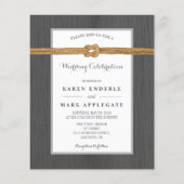 Papier Charcoal Docside & Rope Rustic Budget Mariage (Devant)