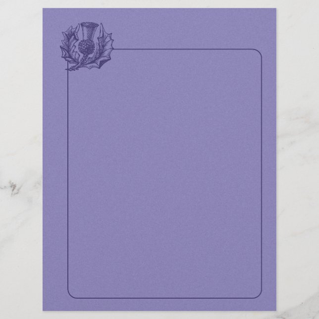 Papier Chardon écossais (Devant)