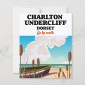 Papier Charlton Undercliff Beach, affiche de voyage du Do (Dos)