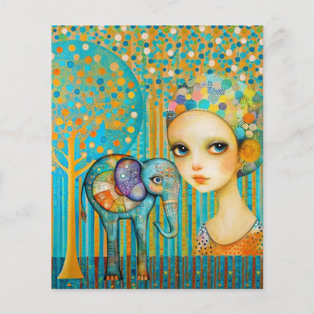 Papier Charme des éléphants (Devant)