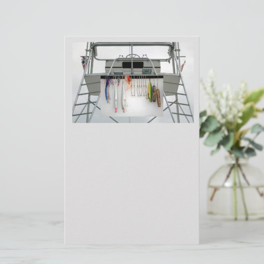 Papier charte bateau de pêche (Debout devant)