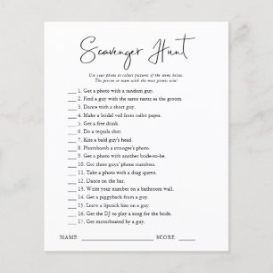 Papier Chasse au trésor Jeu de Baby Shower