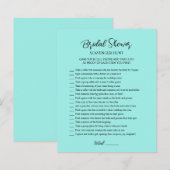 Papier Chasse au trésor sarcelle pour la douche de la mar (Devant / Derrière)