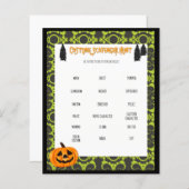 Papier Chasse aux costumes Spooky Game (Devant / Derrière)