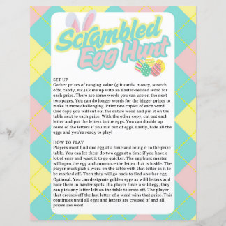 Papier Chasse aux œufs brouillés