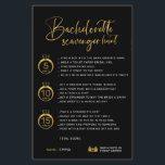 Papier Chasse Bachelorette Faux Gold sur mesure<br><div class="desc">Belle Bachelorette personnalisable Jeu de chasse au trésor! Vous pouvez le personnaliser avec vos jeux,  les points et le nom de la mariée.</div>