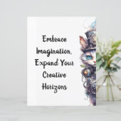 Papier Chat 1 Kitten et chapeau supérieur aquarelle (Debout devant)