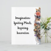 Papier Chat 6 Kitten et chapeau supérieur aquarelle (Debout devant)