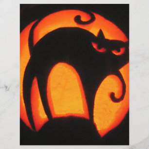 Papier Chat d'Halloween