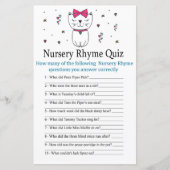 Papier Chat ou Kitten Nursery Rhyme Quiz jeu de baby show (Devant)
