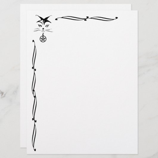Papier Chat Wiccan (Devant / Derrière)
