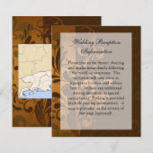 Papier Châtaigner Brown avec Gold/Green Réception Info. (Devant / Derrière)