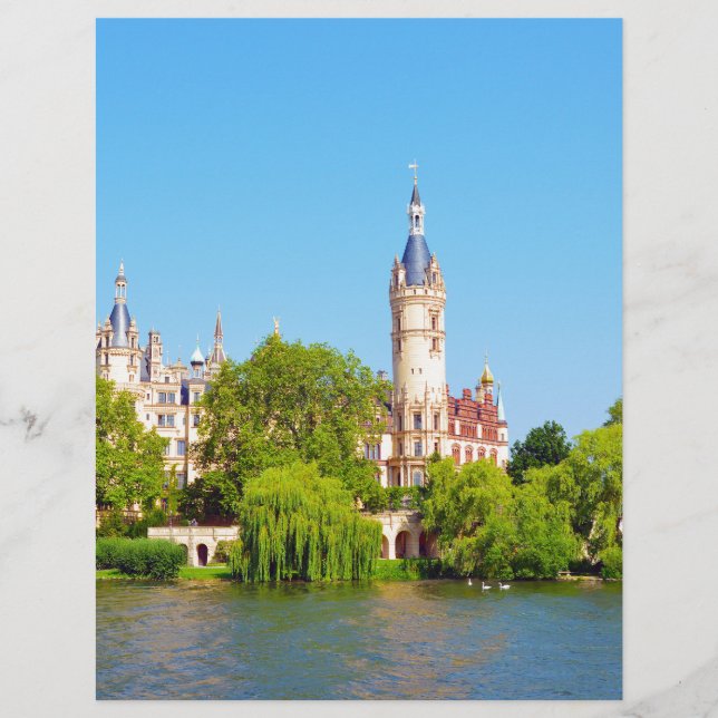 Papier Château de Schwerin, Allemagne (Devant)