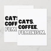 Papier Chats Café Féminisme (Devant / Derrière)