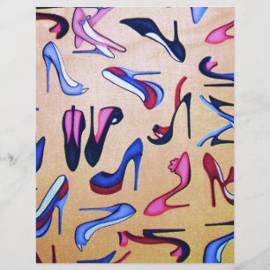Papier Chaussures à Talons Hauts Collage Mode
