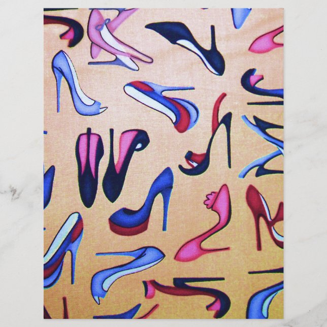 Papier Chaussures à Talons Hauts Collage Mode (Devant)