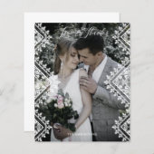 Papier Cheap Elegant Photo Lace Effect Whimsical Script (Devant / Derrière)