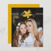 Papier Cheap Happy Thanksgiving Script Leaves Photo (Devant / Derrière)