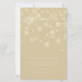 Papier Cheap Just Married First Christmas Gold Snowflakes (Dos)