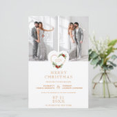 Papier Cheap Luxury Initials Floral Christmas Heart (Debout devant)