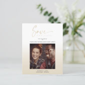 Papier Cheap Modern Gradient Minimalist Photo Couple (Debout devant)