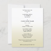Papier Cheap Modern Gradient Minimalist Photo Funeral (Dos)
