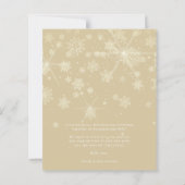 Papier Cheap Newlyweds First Christmas Snowflakes Photo (Dos)