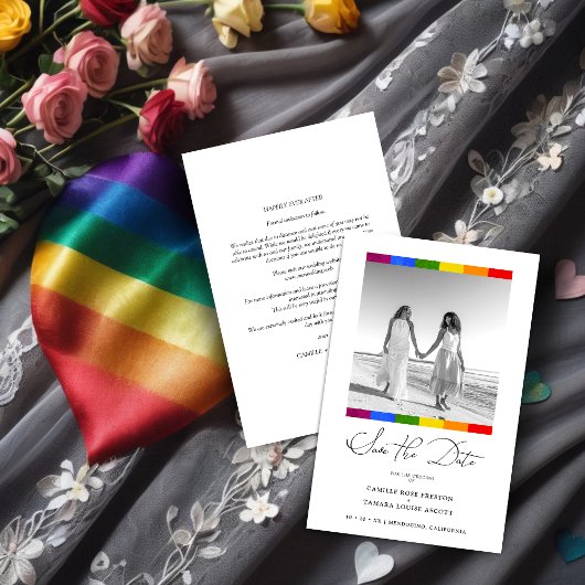 Papier Cheap Pride Rainbow Flag Lesbian Gay Wedding