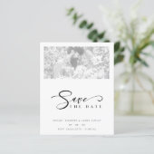 Papier Cheap Vellum Effect Elegant Minimalist Black White (Debout devant)
