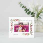 Papier Cheap Whimsical Typography Pink Red Shades Flowers (Debout devant)