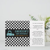 Papier Checker Flag Car Pitstop Bar Wrapper Favoriser (Debout devant)