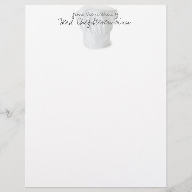 Papier Chef Casquette (Devant)